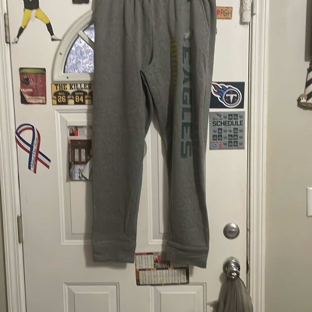 NFL Team Apparel Gray Eagles Sweatpants